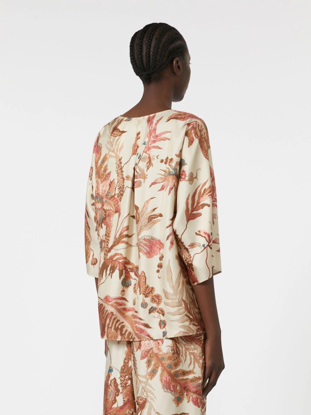 Blusa in twill di seta stampata FILIPPO 001 WEEKEND