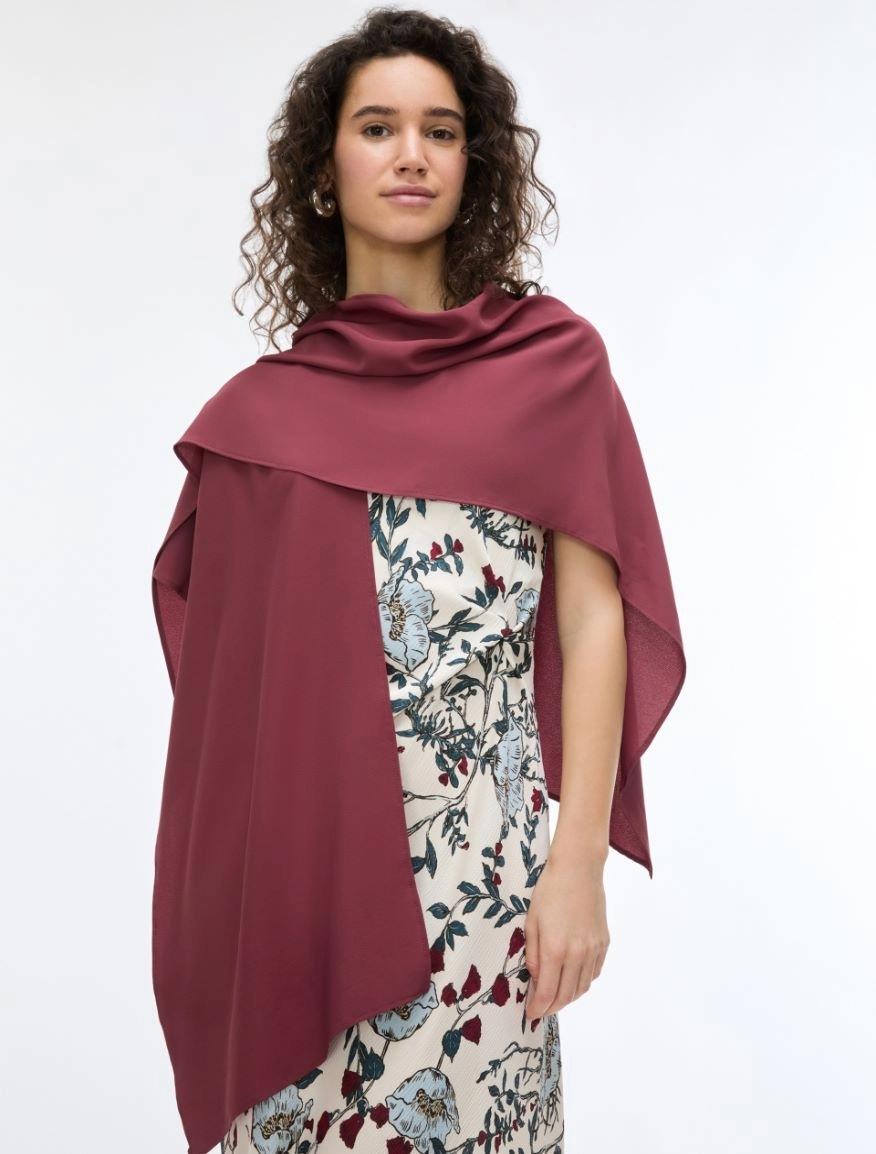 SILK-BLEND SHRUG<BR/>Bordeaux IBLBERLINA 005 IBLUES