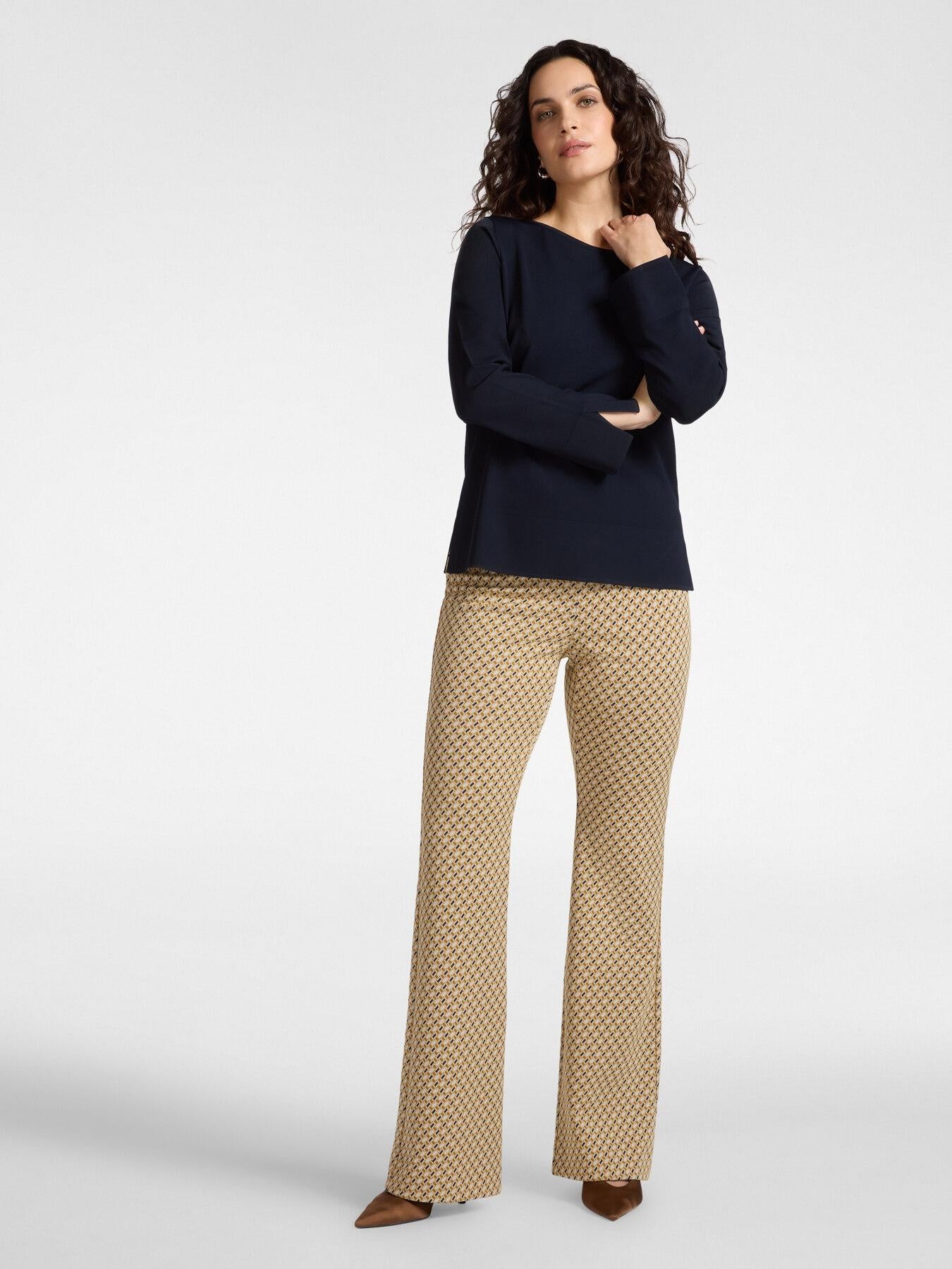 Maglia tinta unita misto viscosa<BR/> M561Z100751N 34 ELENA MIRO