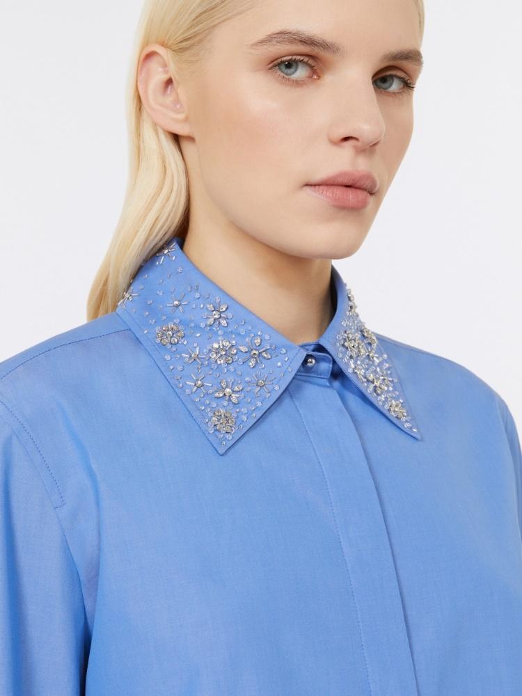 Camicia in popeline con cristalli STAFFA 006 MAX MARA STUDIO