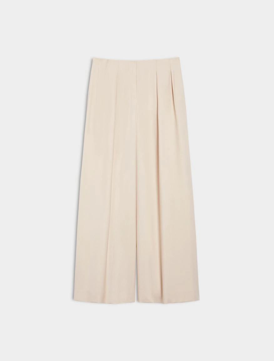 PANTALONI A PALAZZO<BR/>Avorio IBLMELODIA 002 IBLUES