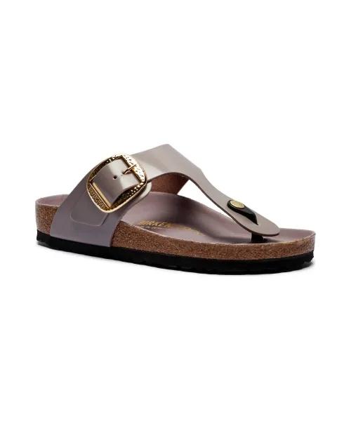 Gizeh Big Buckle Sandali Infradito Donna high shine faded purple
