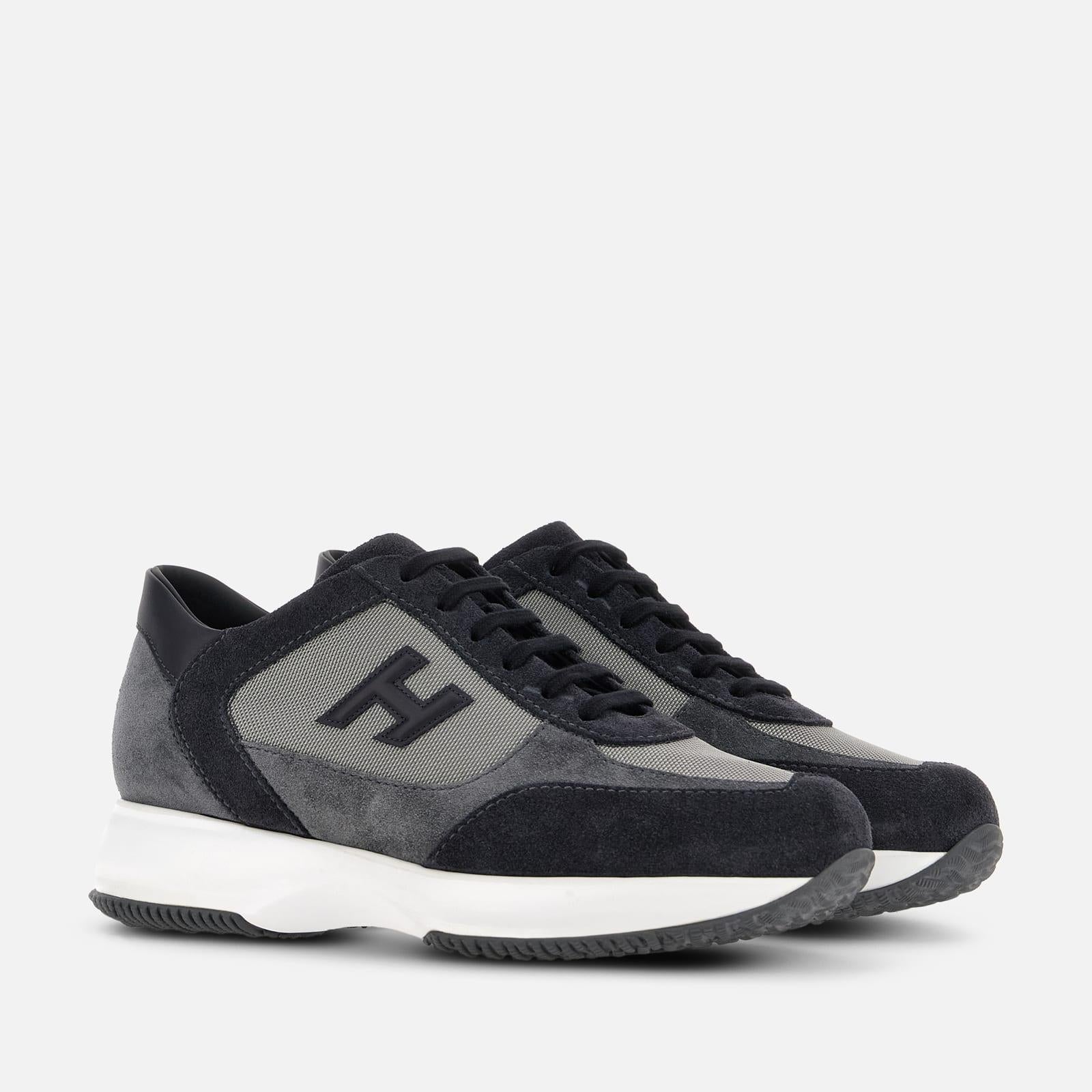 Sneakers Hogan Interactive<BR/>Blu Grigio HXM00N0I980UGO 418W HOGAN