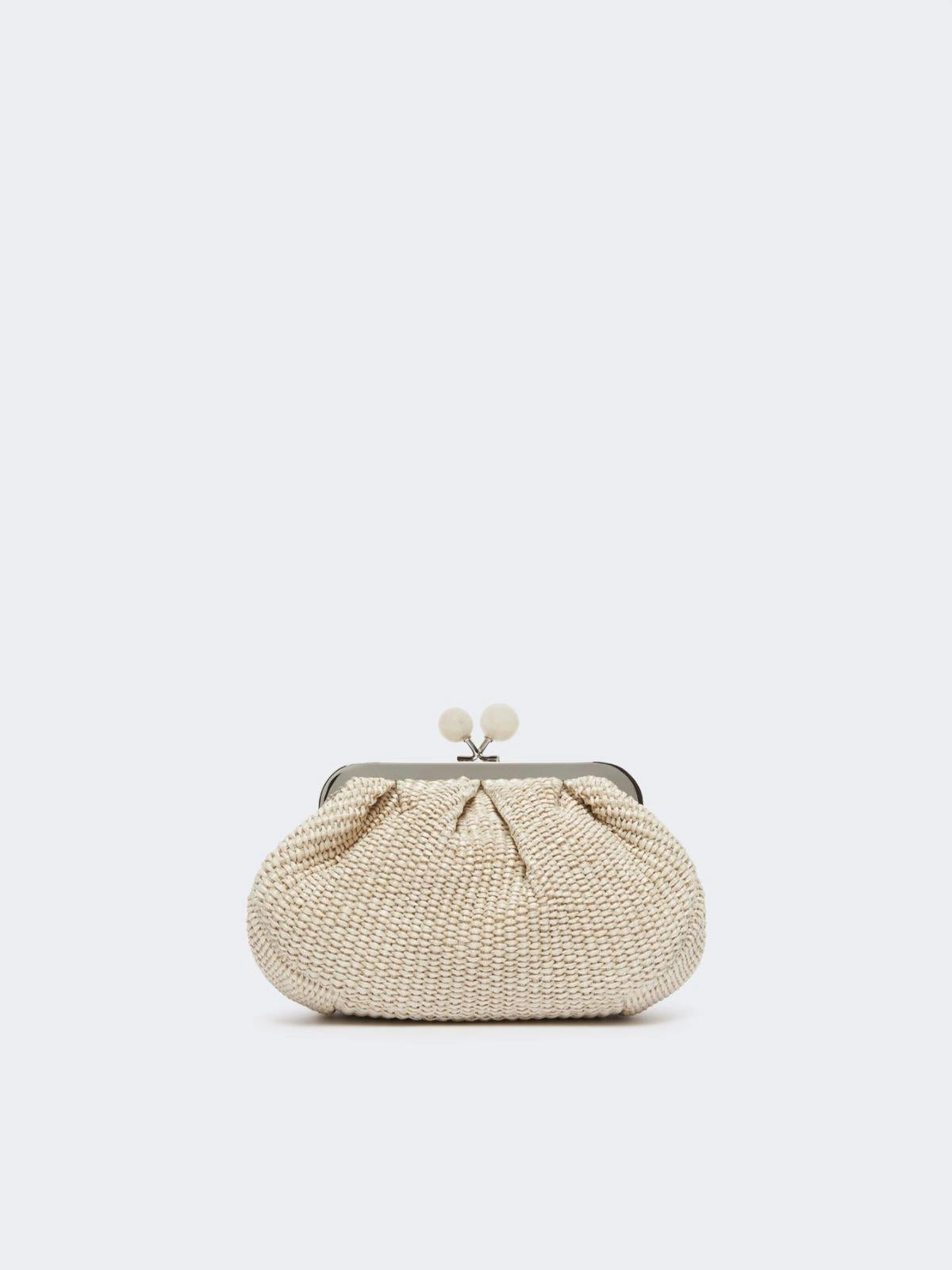 Pasticcino Bag small effetto rafia - TORTORA<BR/> WKAPALMAS 050 WEEKEND