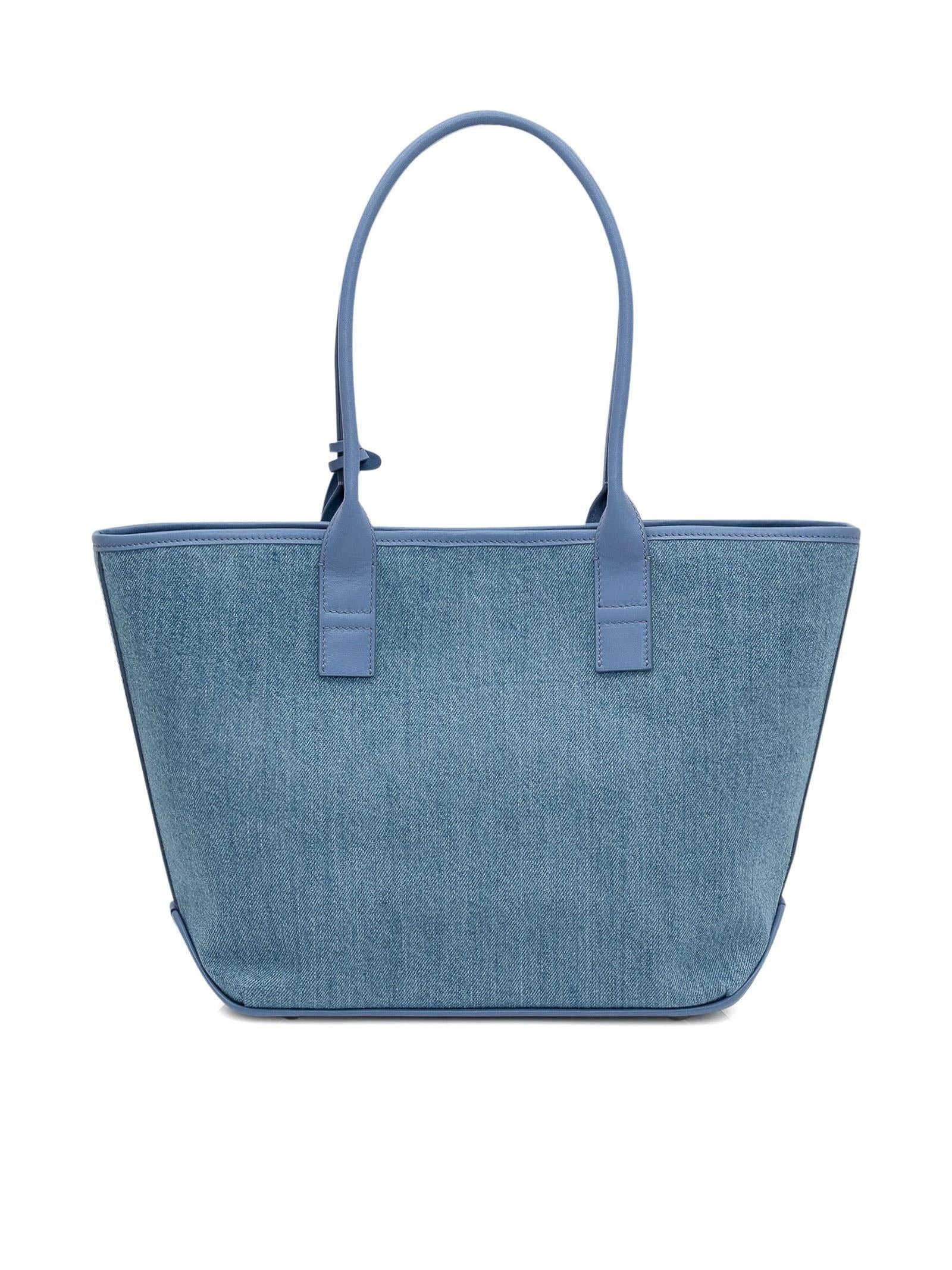 Hogan Address Small Blue Shopping Bag KBW01TA2200UU8 7E02 HOGAN