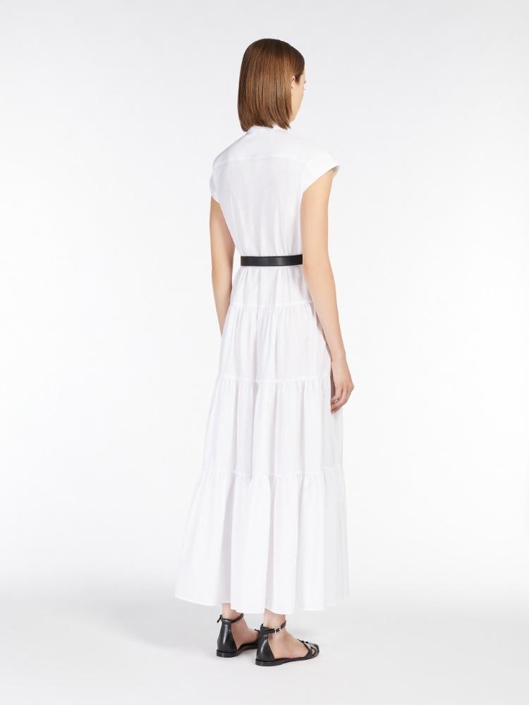 Abito chemisier in cotone con balze BAIRO 001 MAX MARA STUDIO