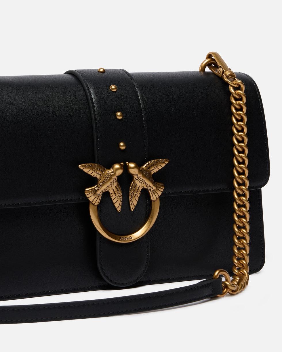 Borsa a mano media Love Bag One in pelle<BR/> 105857A0F1 Z99Q PINKO