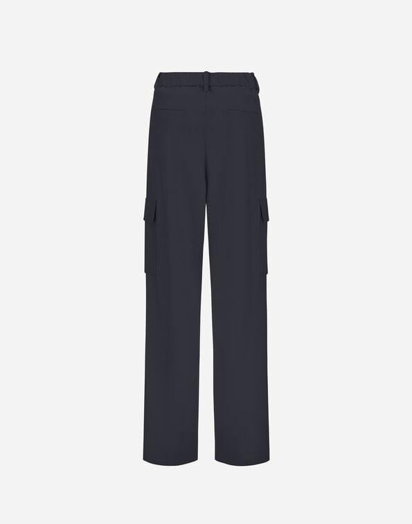 PANTALONI CARGO IN FLUID WOOL<BR/> PT000179D33453 9487 HERNO