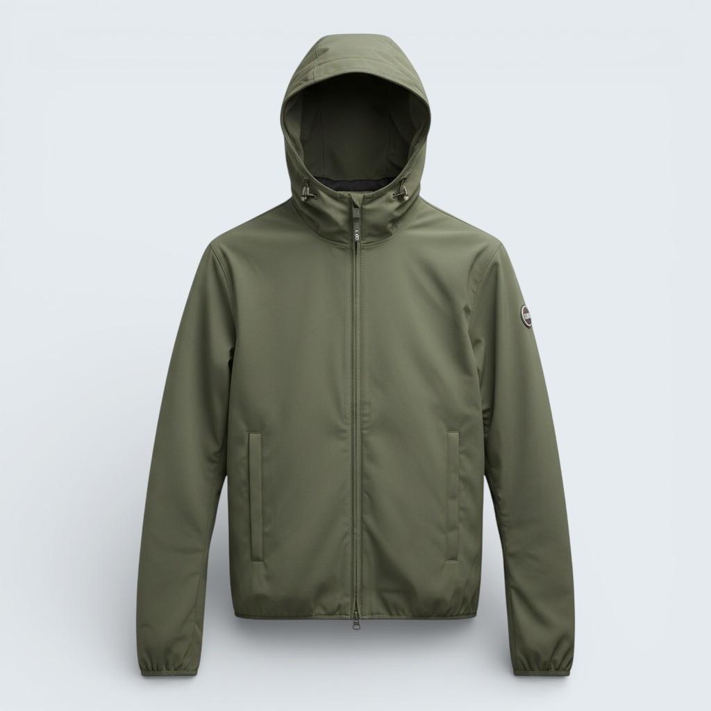 Giacca in softshell con cappuccio<BR/> 1861N6WV 769 COLMAR