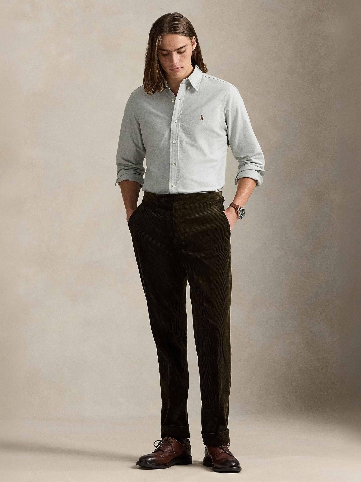 Camicia oxford in puro cotone 710805562 011 RALPH LAUREN