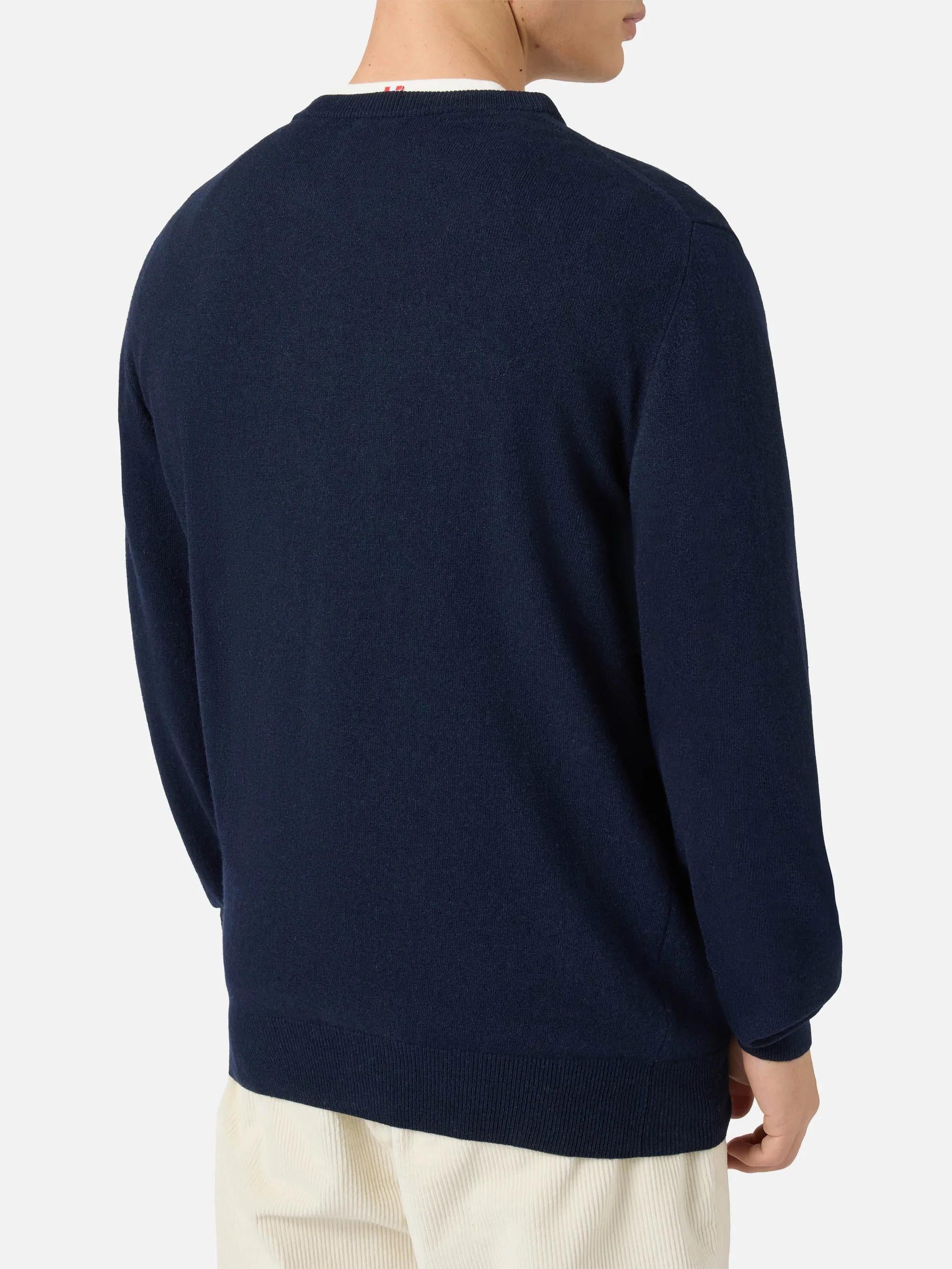 Maglione a girocollo Heron Light con ricamo Non sono bello, piaccio! | VACANZE DI NATALE SPECIAL EDITION HER0024 02828I MC2 SAINT BARTH