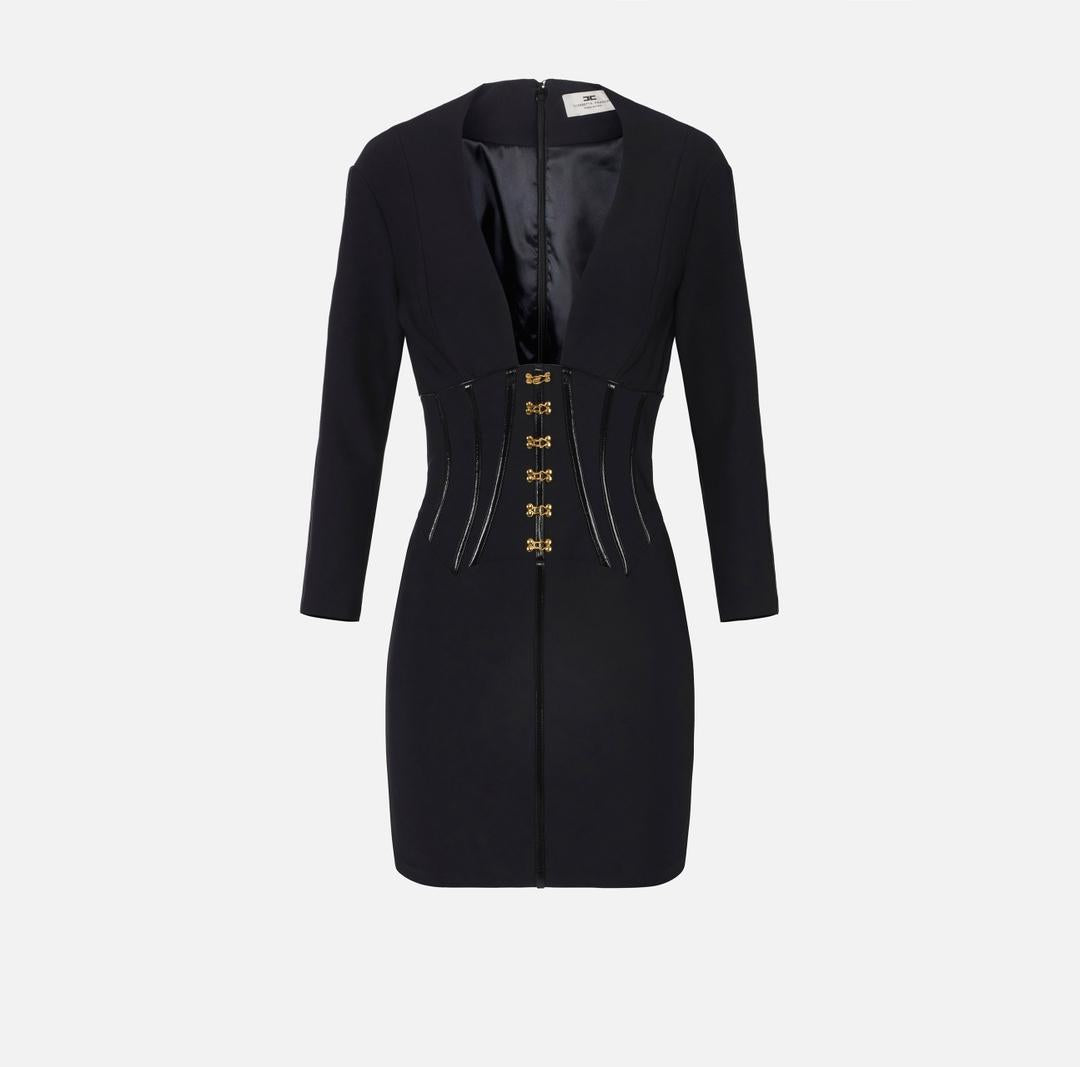 Abito in neoprene con dettagli corsetto AB79757E2 110 ELISABETTA FRANCHI