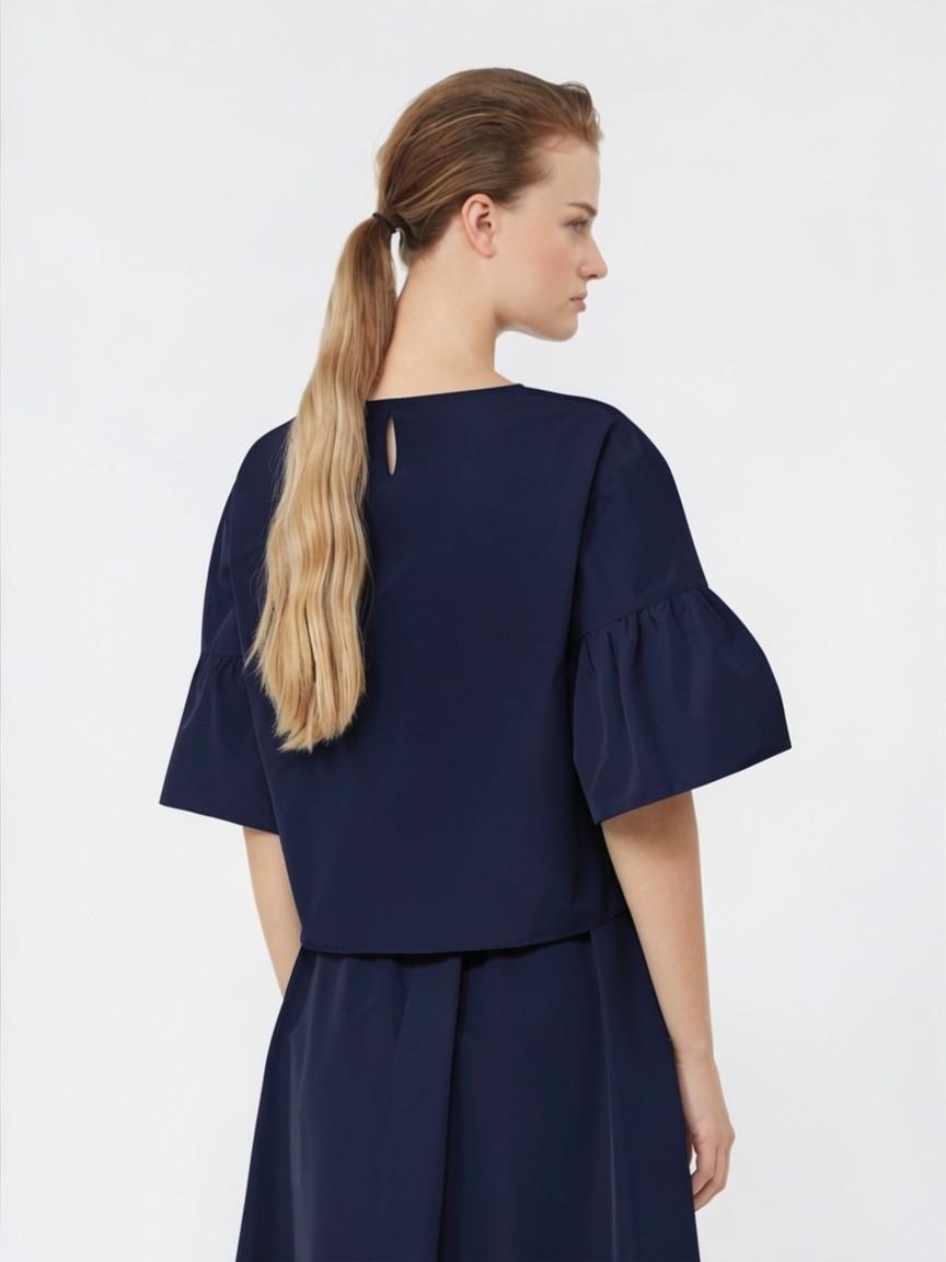 Blusa crop in taffettà di cotone WKDBREAK 011 WEEKEND
