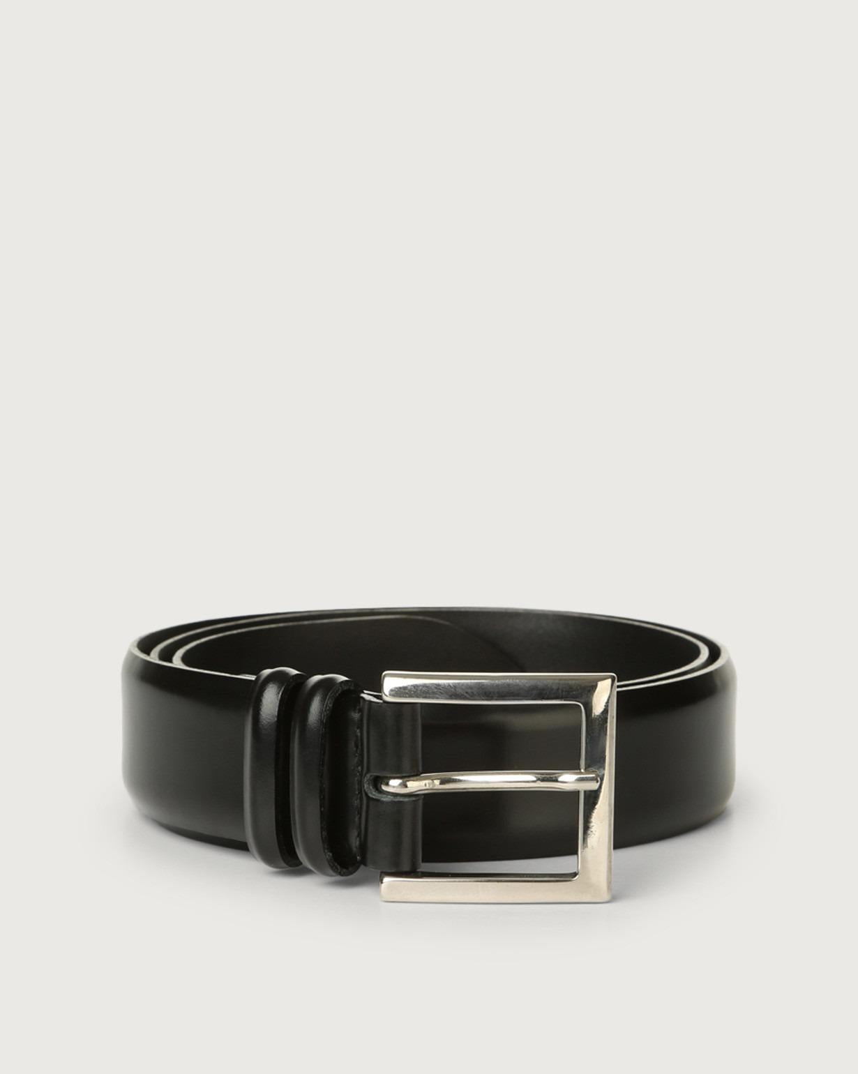 Cintura classica Calf in pelle 3,5 cm<BR/> U03202 NERO ORCIANI