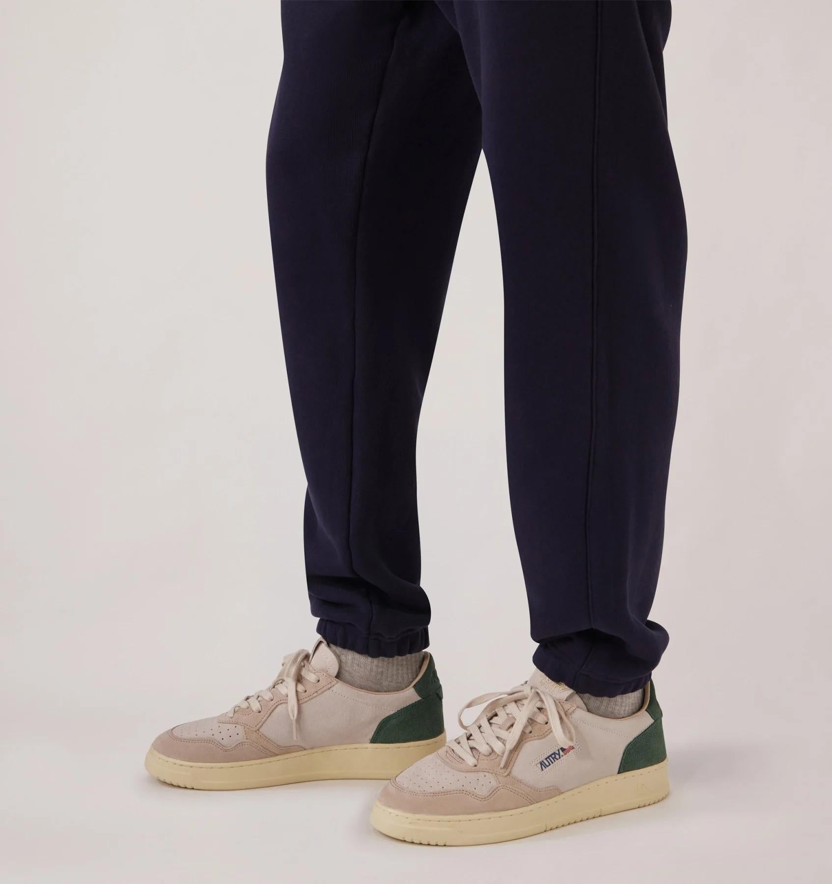 SNEAKERS MEDALIST LOW TRICOLOR IN SUEDE SAND E VERDE<BR/> AULM TS19 AUTRY ACTION SHOES