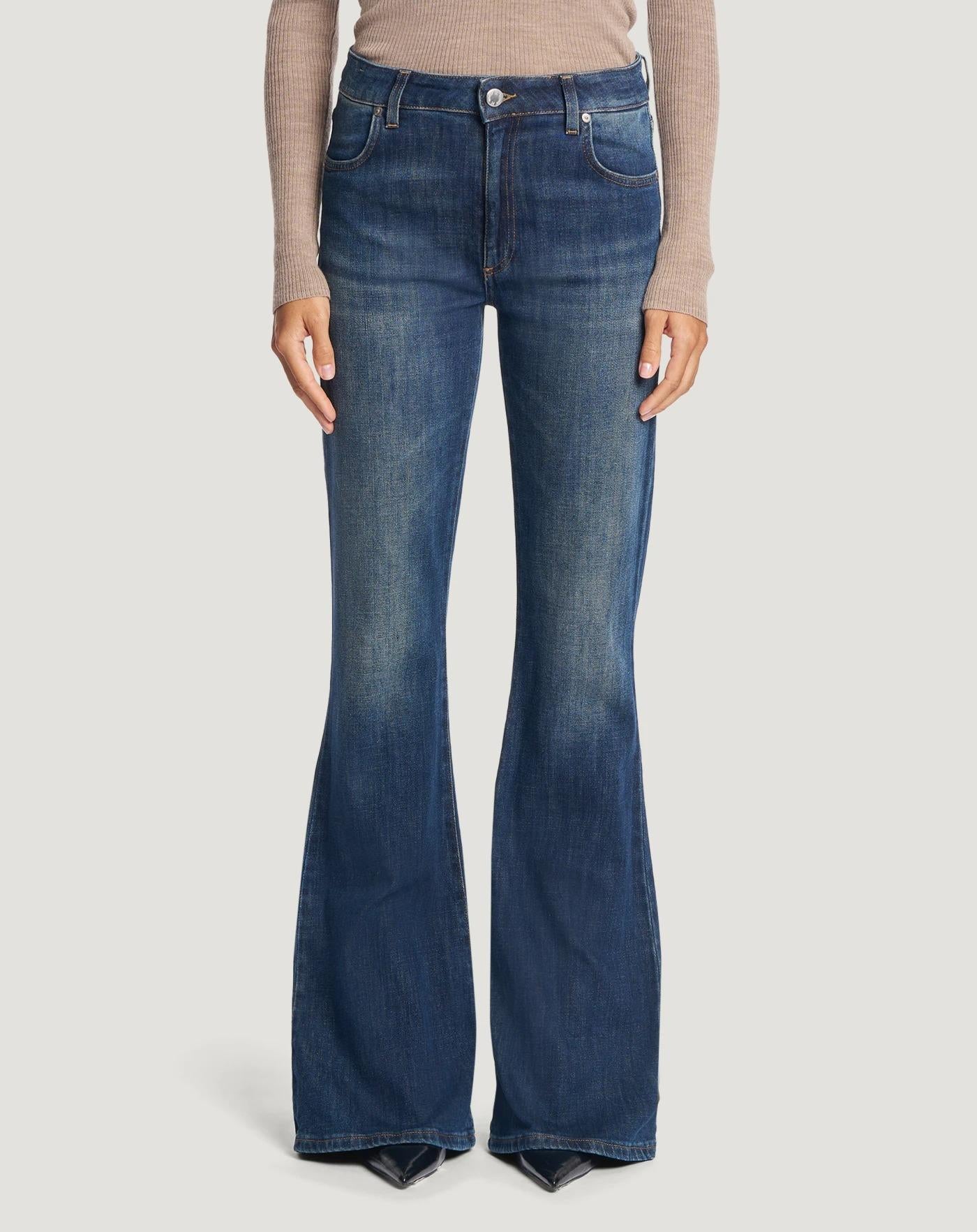 Jeans Janet in denim loose<BR/> C1VPJNZ0 MN14 PT TORINO