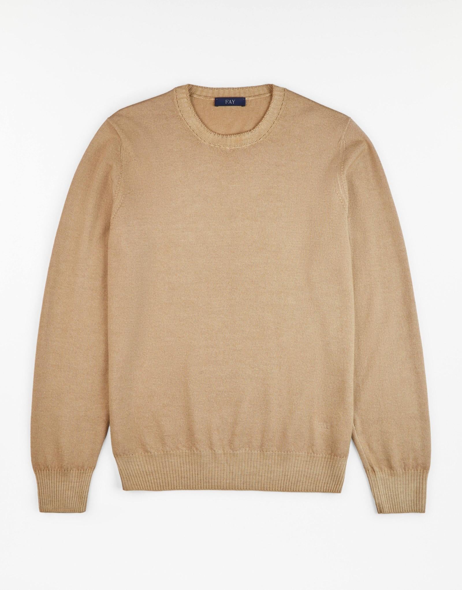 Maglia uomo in pura lana collo a giro NMMC149249TCQ RC807 FAY