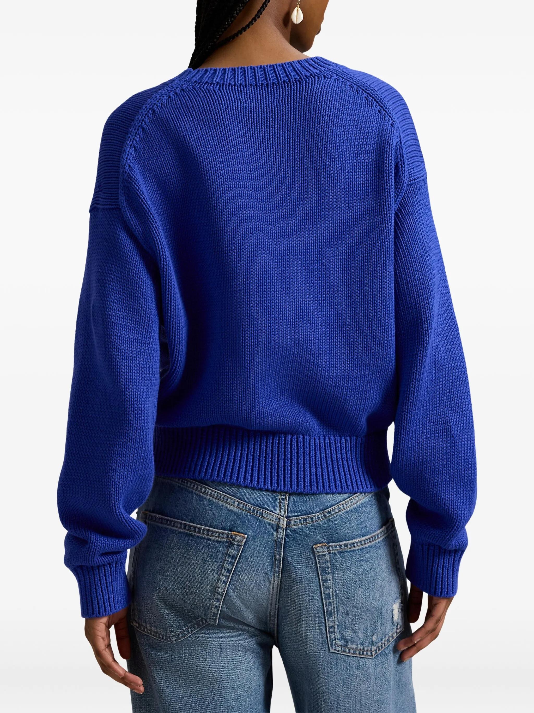 Maglione in cotone con Big Pony 211A96234 001 RALPH LAUREN