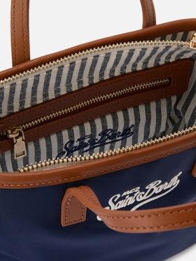 Borsa City mini in nylon blu navy<BR/> CB0005 01823L MC2 SAINT BARTH