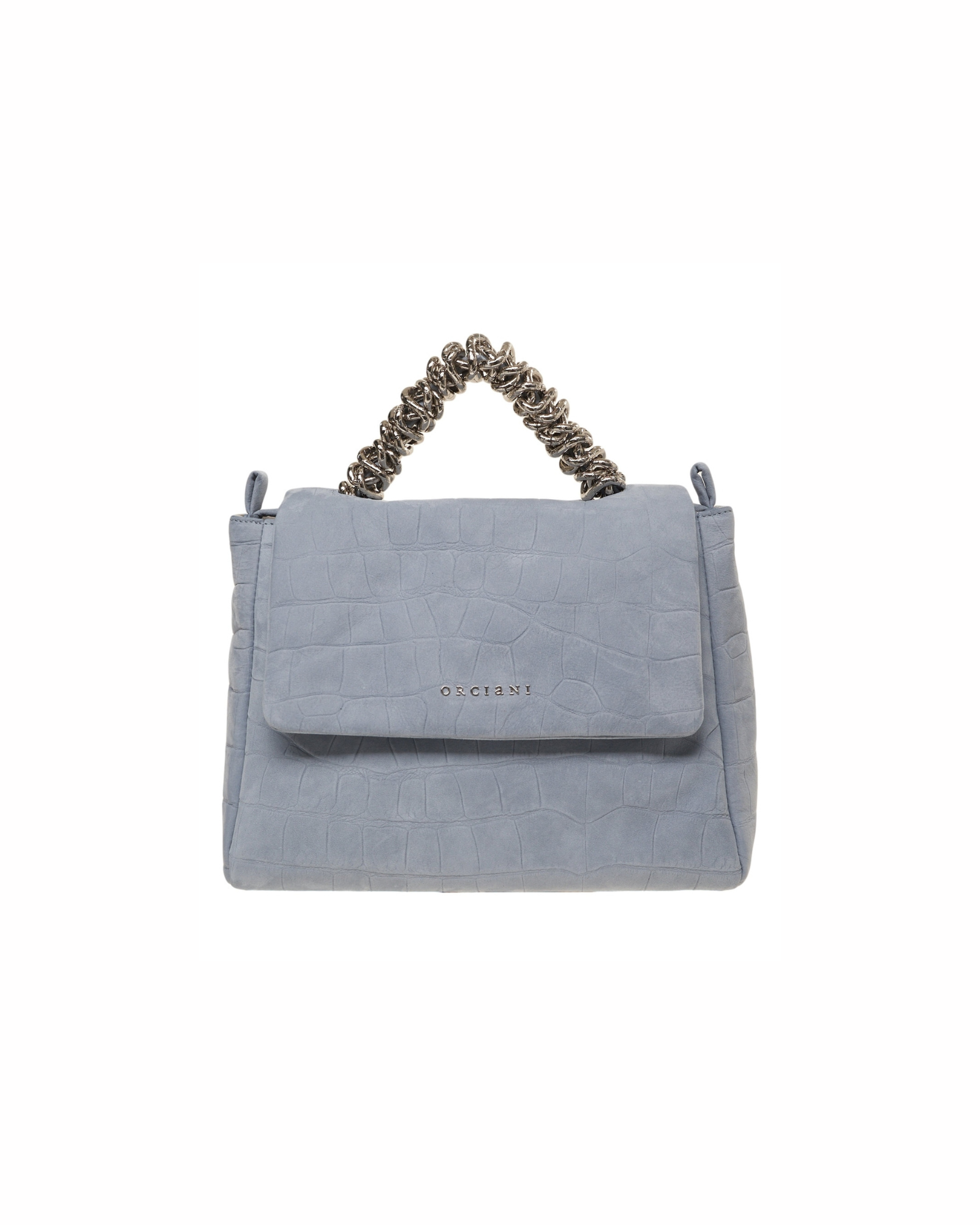 Borsa Sveva Twilight Piccola a mano in nabuk stampa cocco B01999TWL CIELO ORCIANI