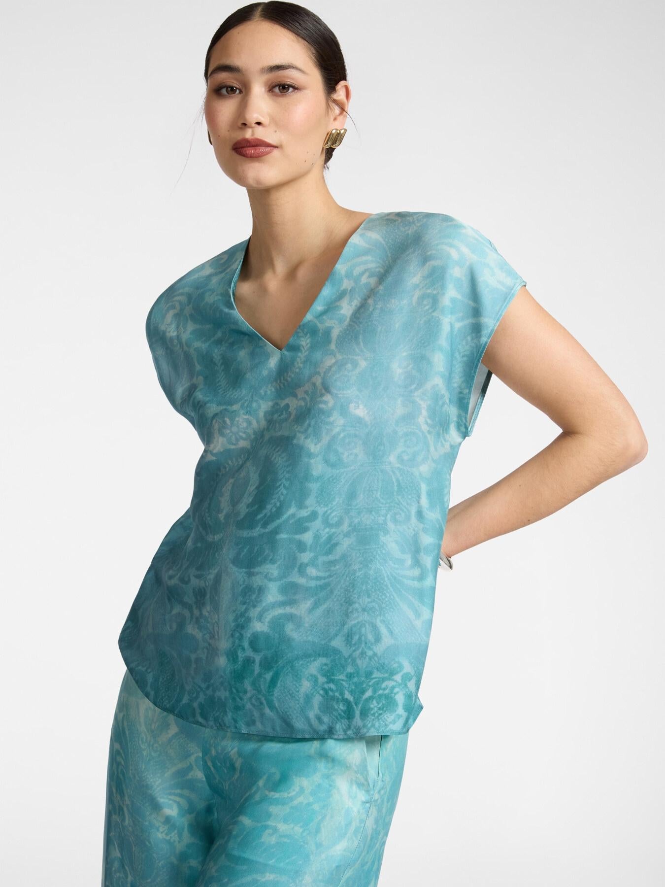 Blusa stampata<BR/> 2000P000219N 01 ELENA MIRO