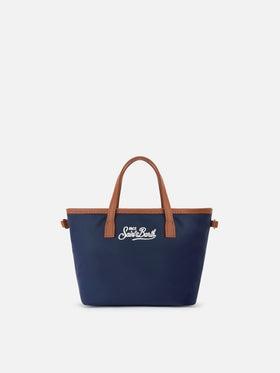 Borsa City mini in nylon blu navy<BR/> CB0005 01823L MC2 SAINT BARTH