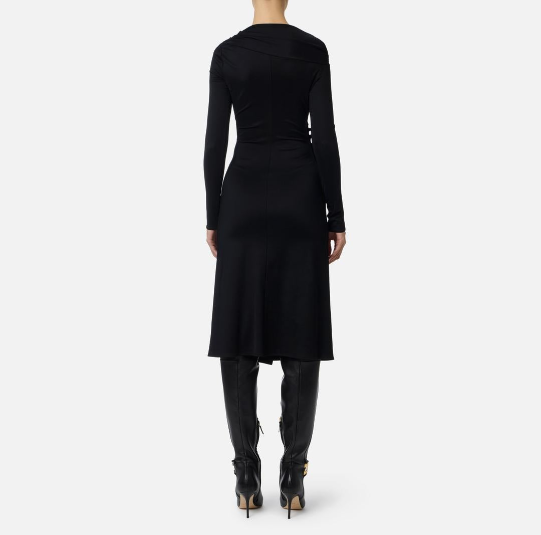 Abito in jersey con bottoni gioiello<BR/> AB82257E2 110 ELISABETTA FRANCHI