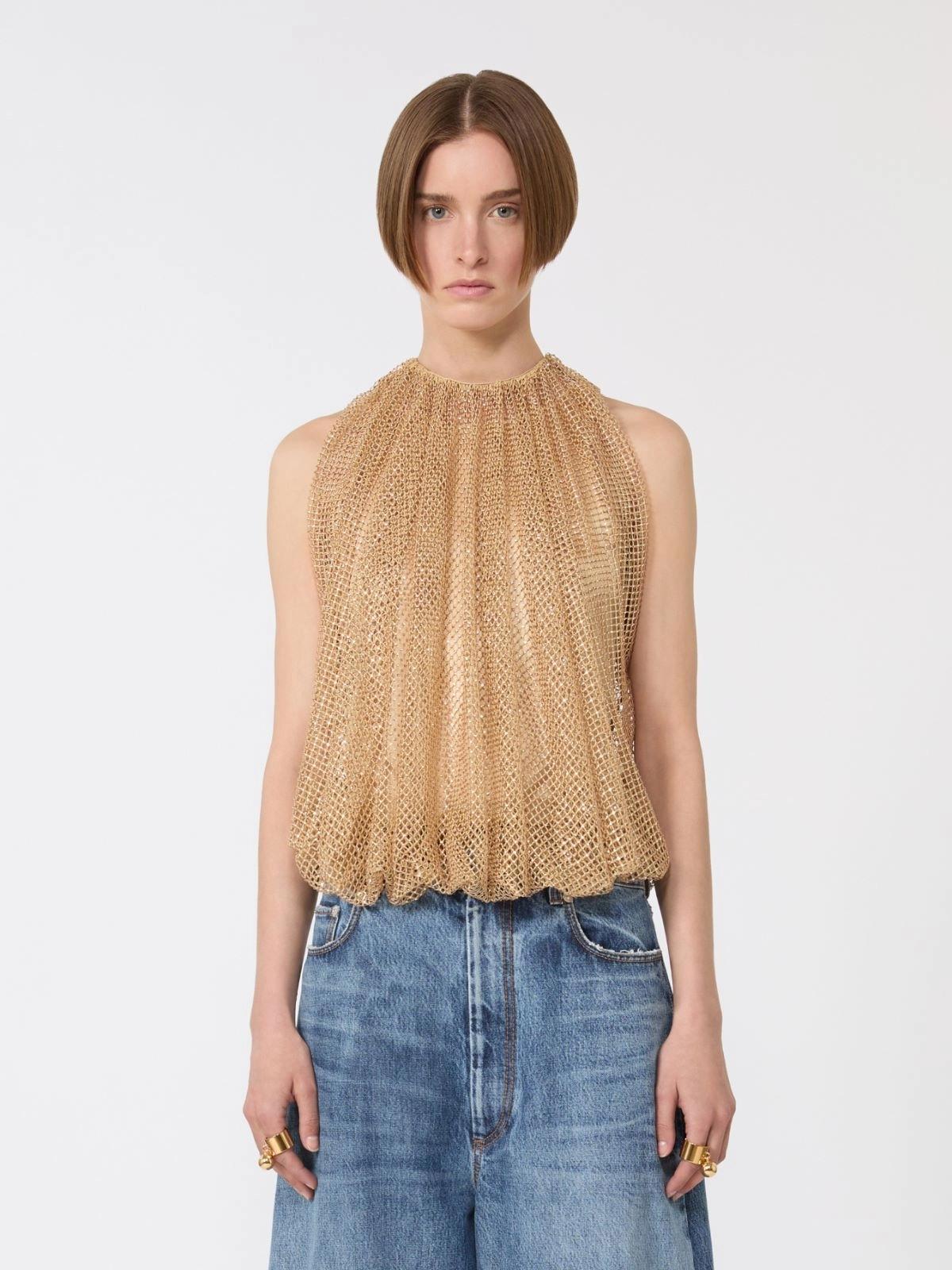 SPXNODO<BR/>Top in rete con cristalli SPXNODO 003 SPORTMAX