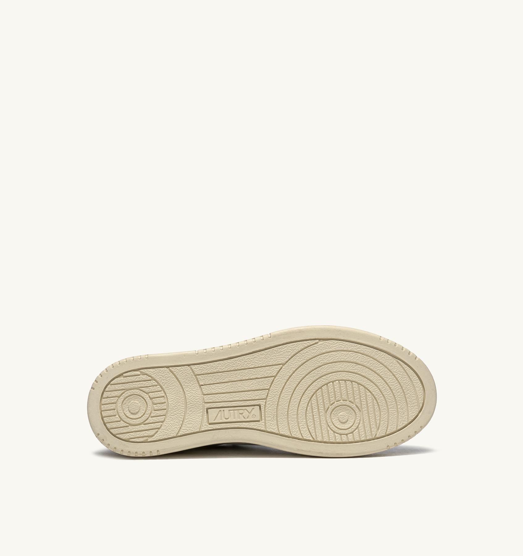 SNEAKERS MEDALIST LOW IN PELLE BIANCA E POWDER E SUEDE BEIGE AULW LS37 AUTRY ACTION SHOES