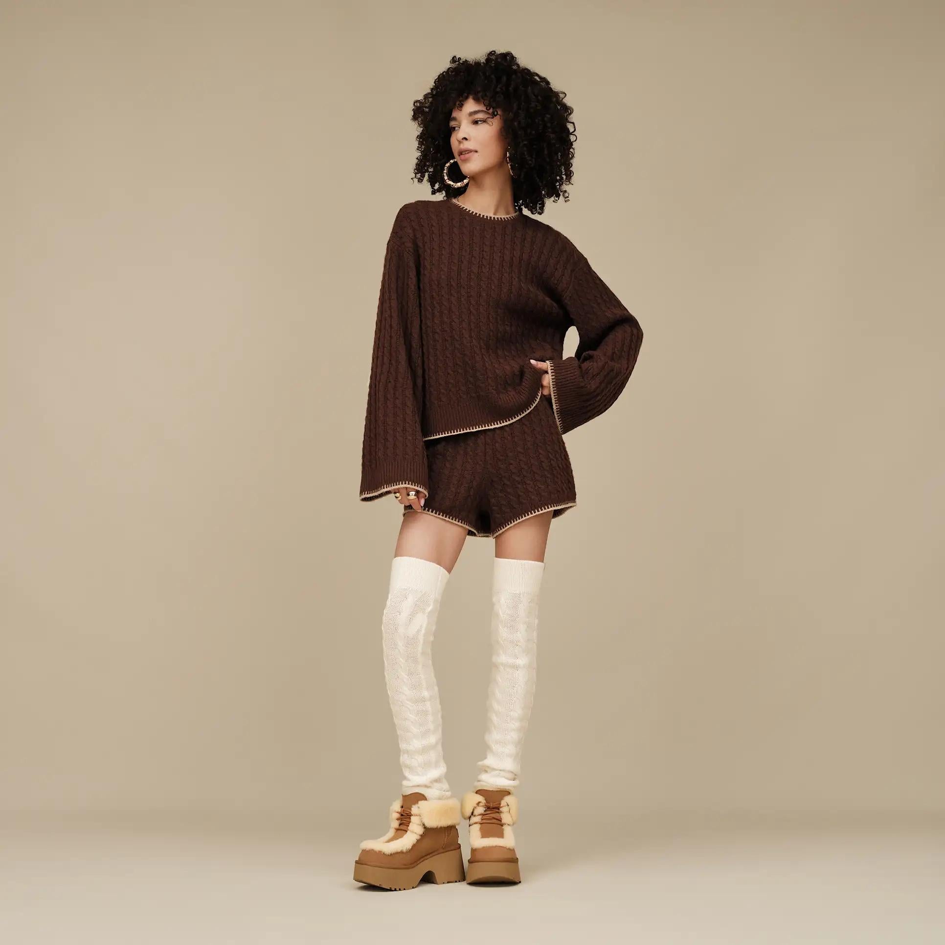 Donna Stivali Classic Esmee Lace Up 1171532 CHE UGG
