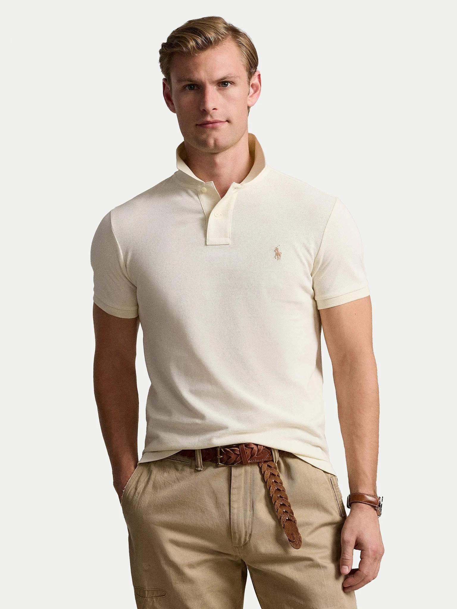 Polo in cotone di piquè 710536856 417 RALPH LAUREN