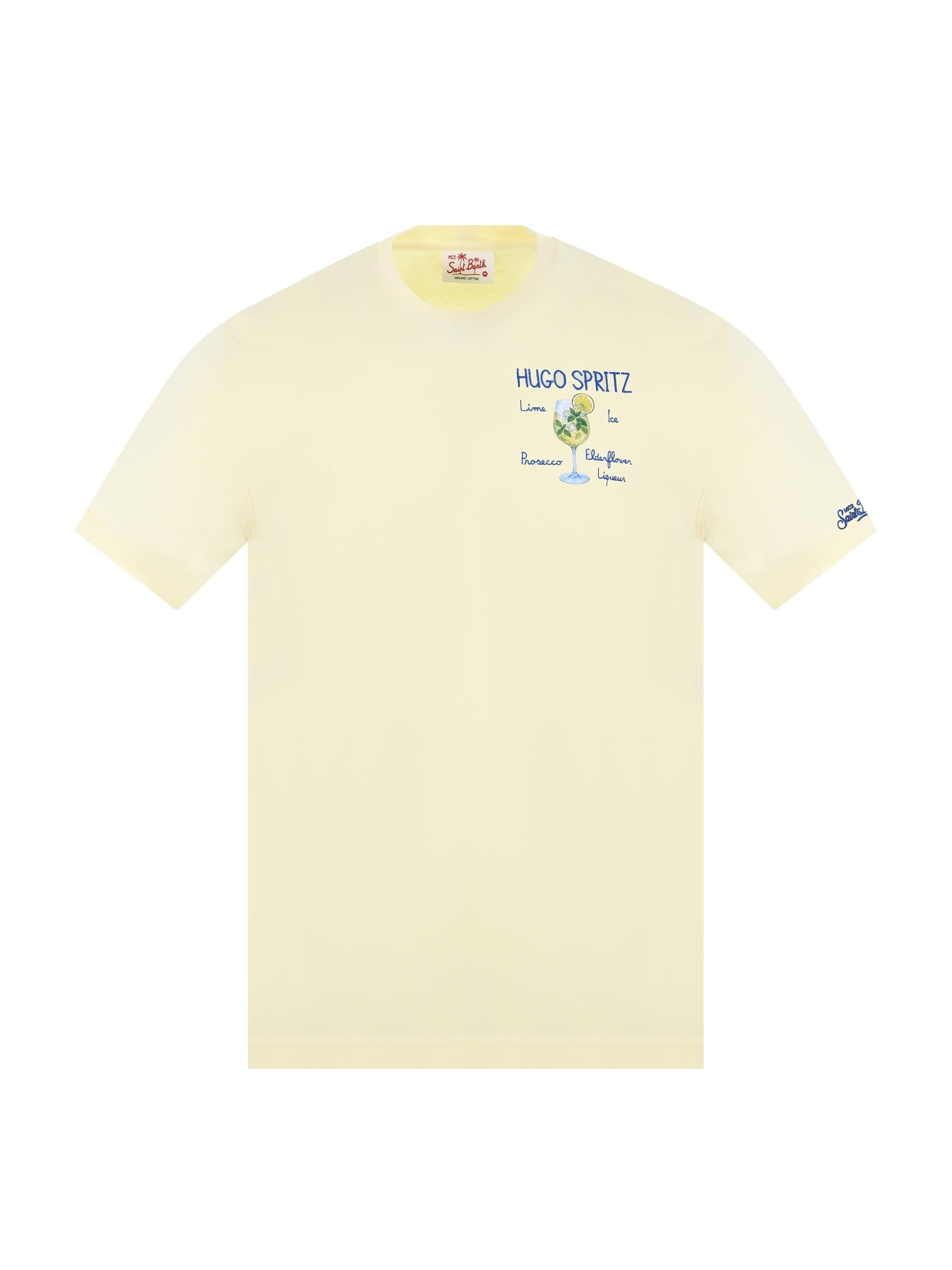 T-Shirt MC2 Saint Barth Portofino Giallo<BR/> POT0001 01621L MC2 SAINT BARTH