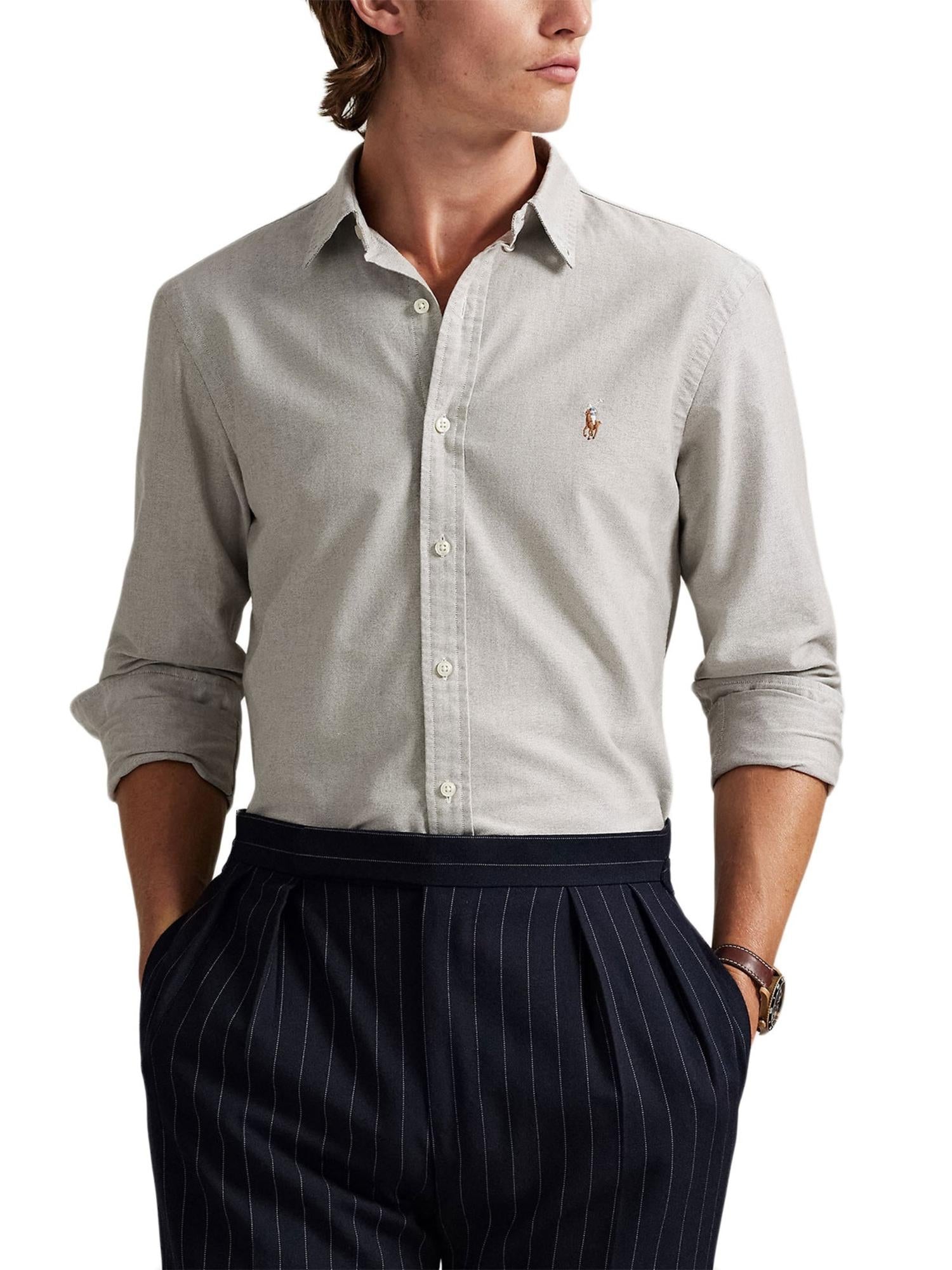Camicia oxford in puro cotone 710805562 012 RALPH LAUREN