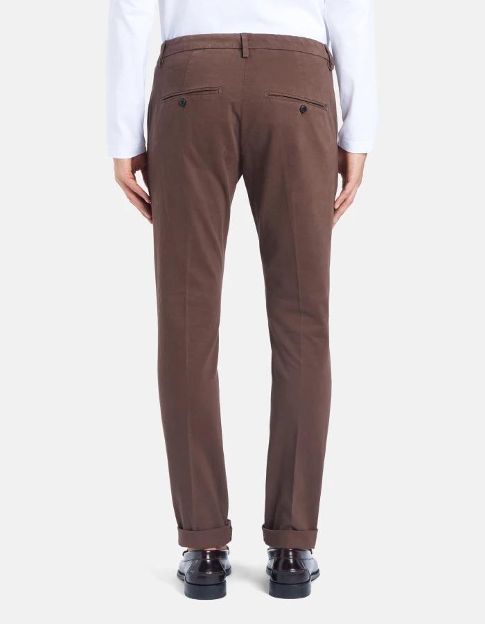 Pantaloni Gaubert slim in gabardina mano calda<BR/> UP235GSE043PTD 789 DONDUP