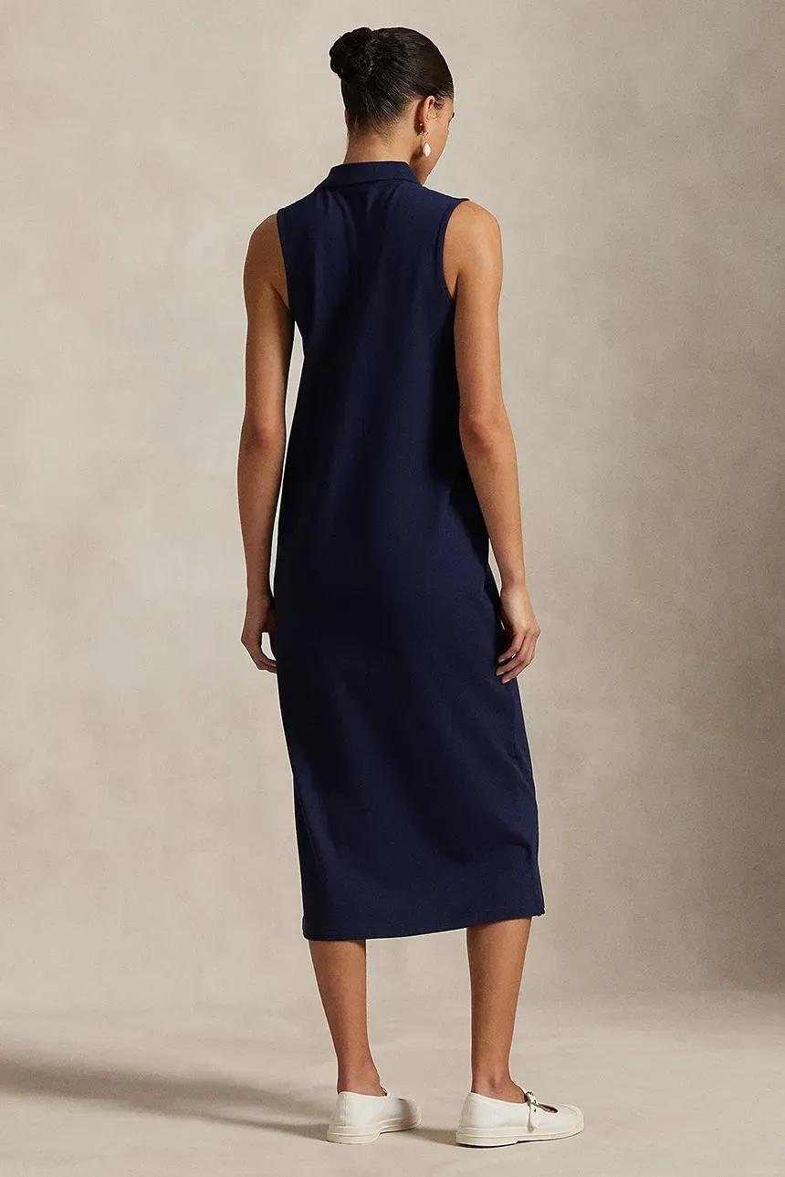 Abito lungo da donna in cotone elasticizzato