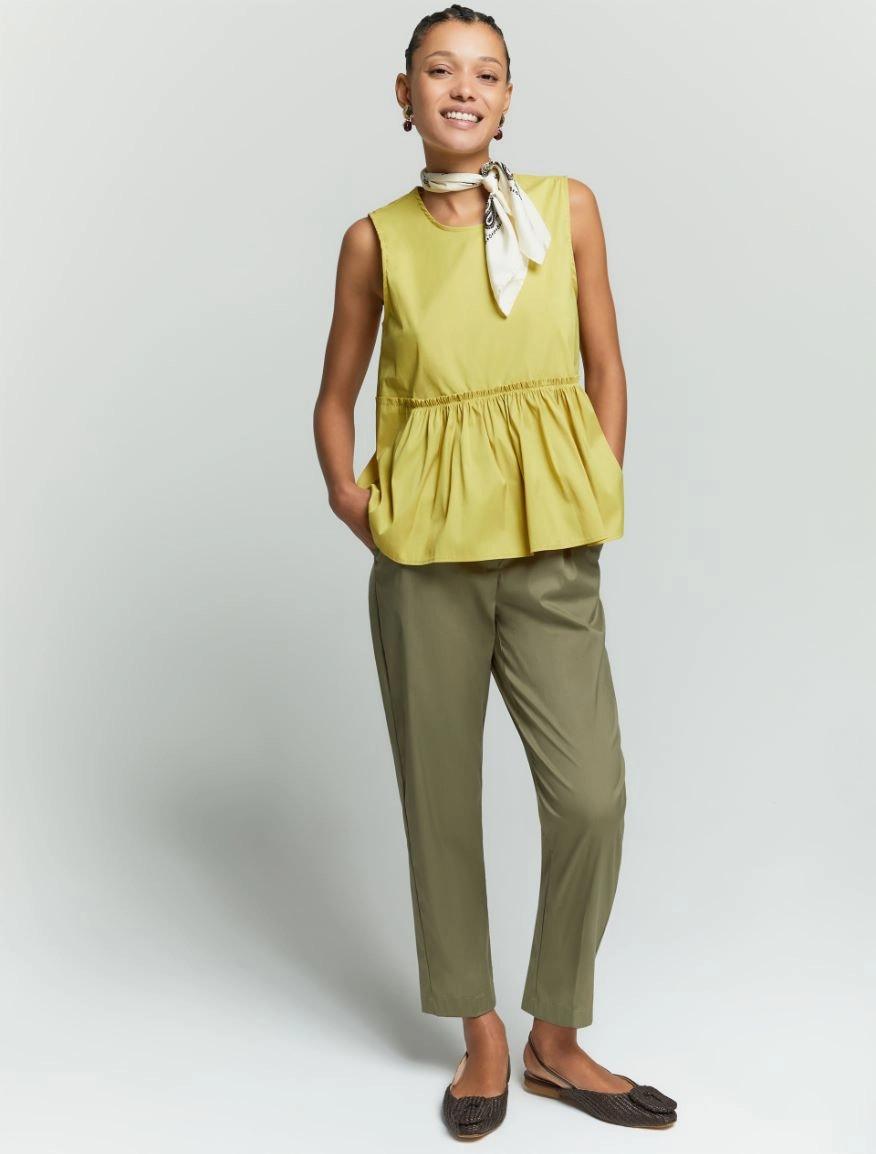 Pantalone donna in misto cotone