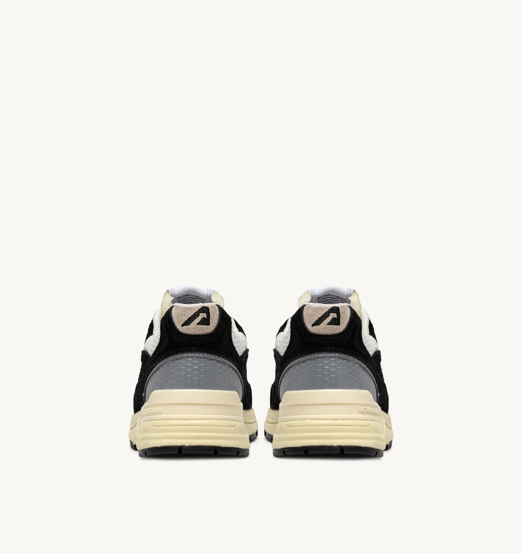 SNEAKERS HYPERWAY IN MESH E SUEDE NERO E ARGENTO<BR/> HYLM UM07 AUTRY ACTION SHOES 