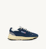 SNEAKERS HYPERWAY IN MESH E SUEDE ENSIGN BLUE E ARGENTO