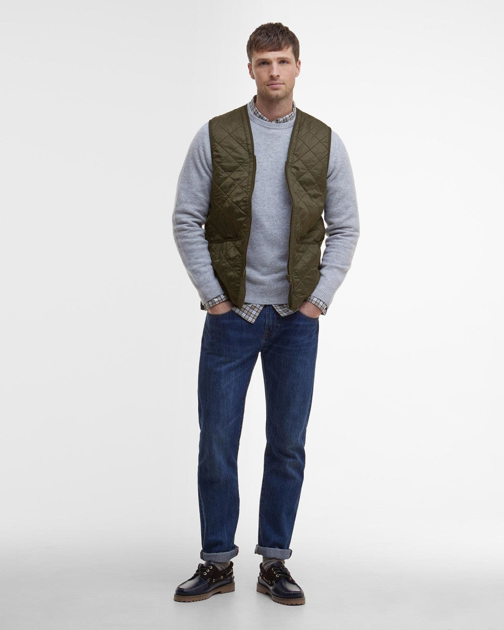 Gilet trapuntato in tessuto tecnico Polarquilt MLI0002 OL91 BARBOUR 