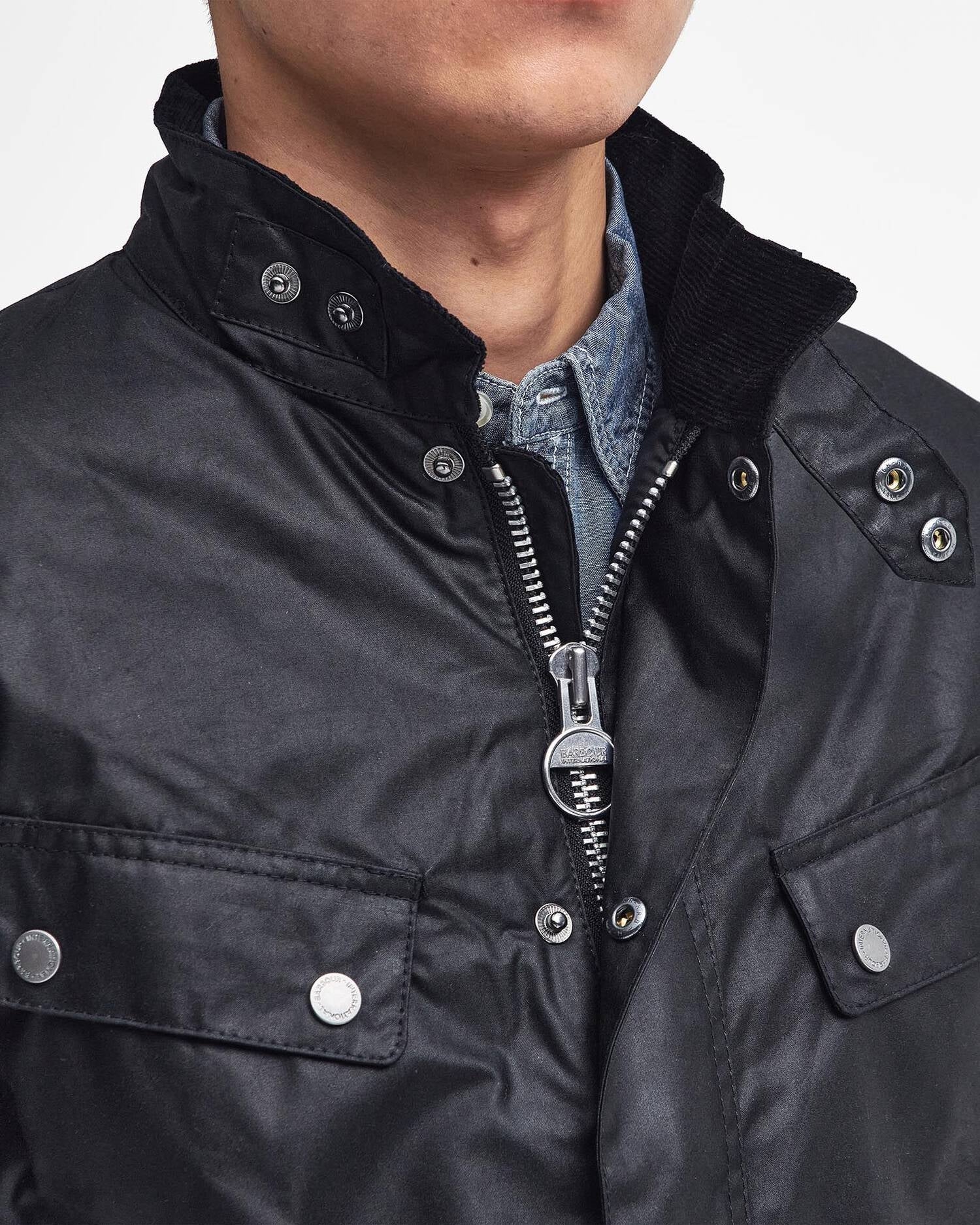 Giacca cerata Duke<BR/> MWX0337 BK91 BARBOUR 