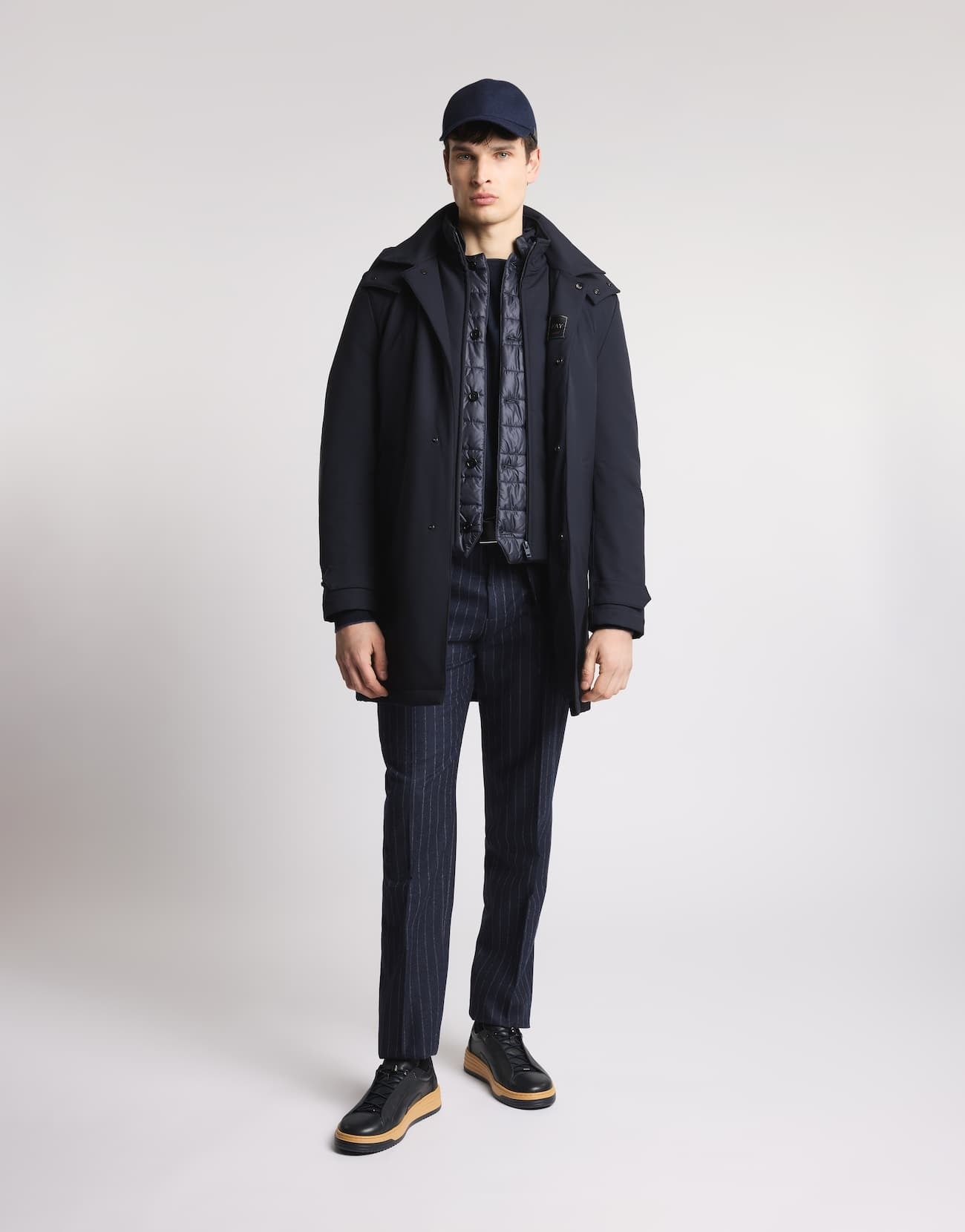 Morning Coat Travel in Jersey Stretch<BR/> NAM6151037JXRF U807 FAY 