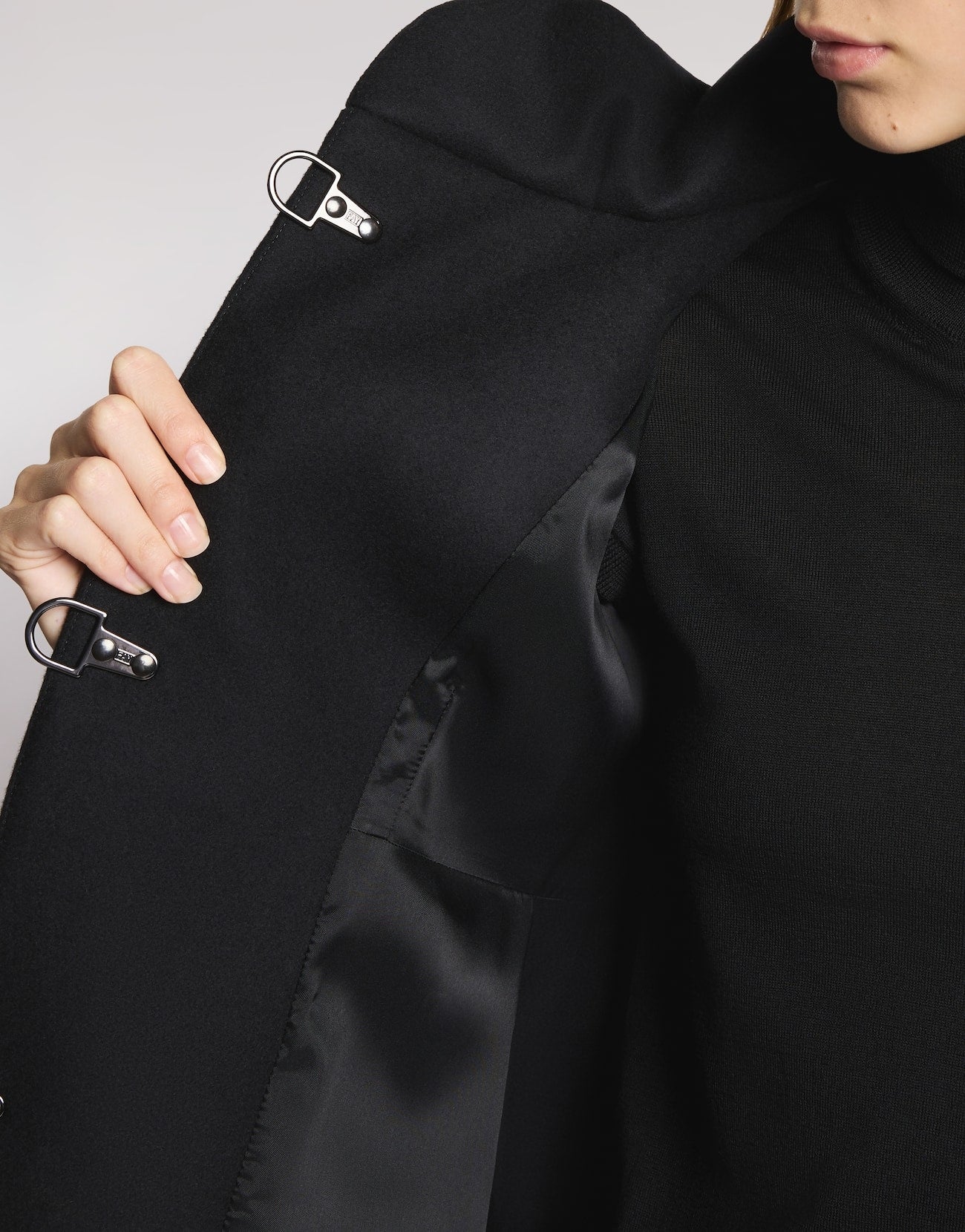 Virginia Coat in Panno di Lana<BR/> NAW50514000SGL B999 FAY 