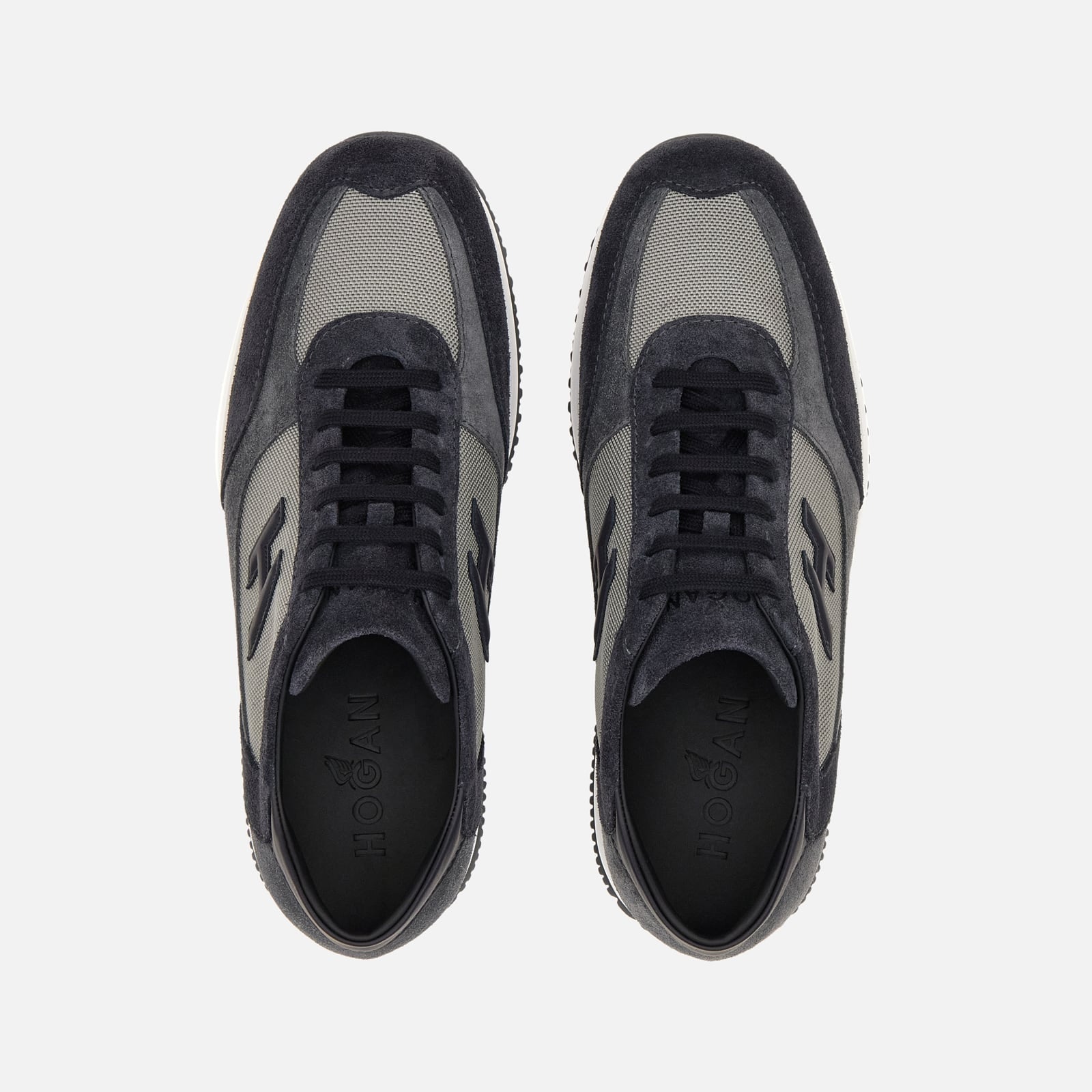 Sneakers Hogan Interactive<BR/>Blu Grigio HXM00N0I980UGO 418W HOGAN 