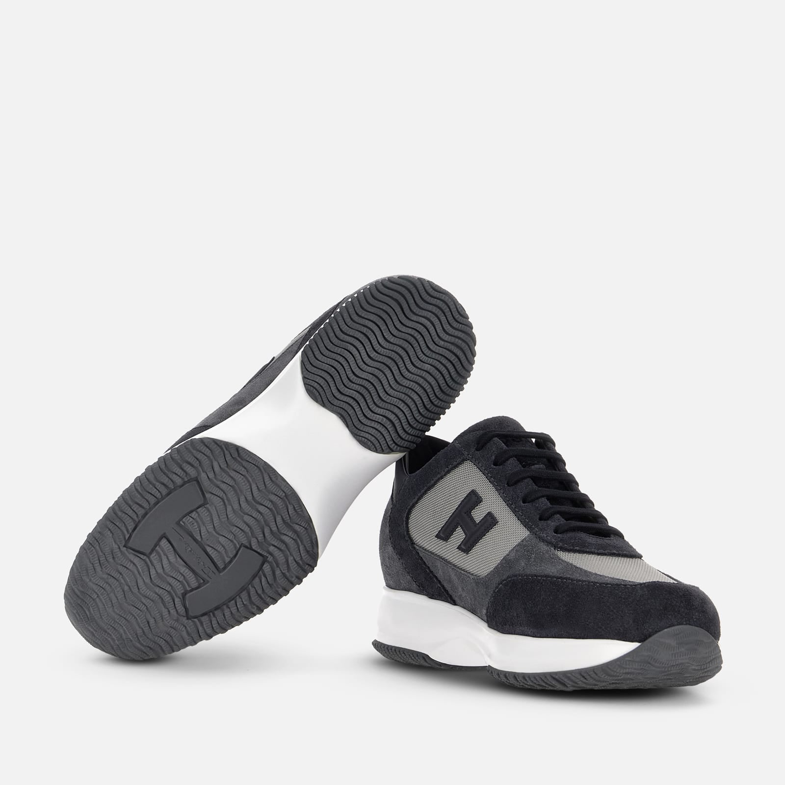Sneakers Hogan Interactive<BR/>Blu Grigio HXM00N0I980UGO 418W HOGAN 