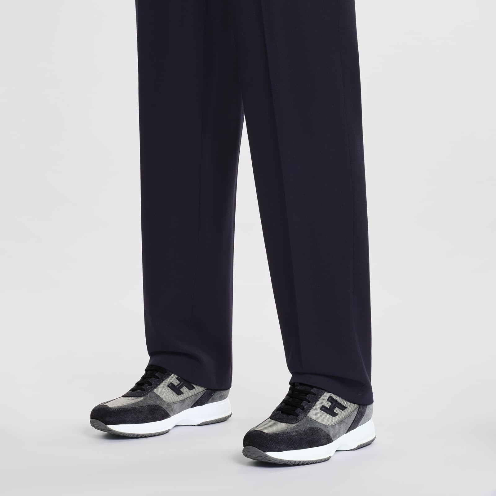 Sneakers Hogan Interactive<BR/>Blu Grigio HXM00N0I980UGO 418W HOGAN 