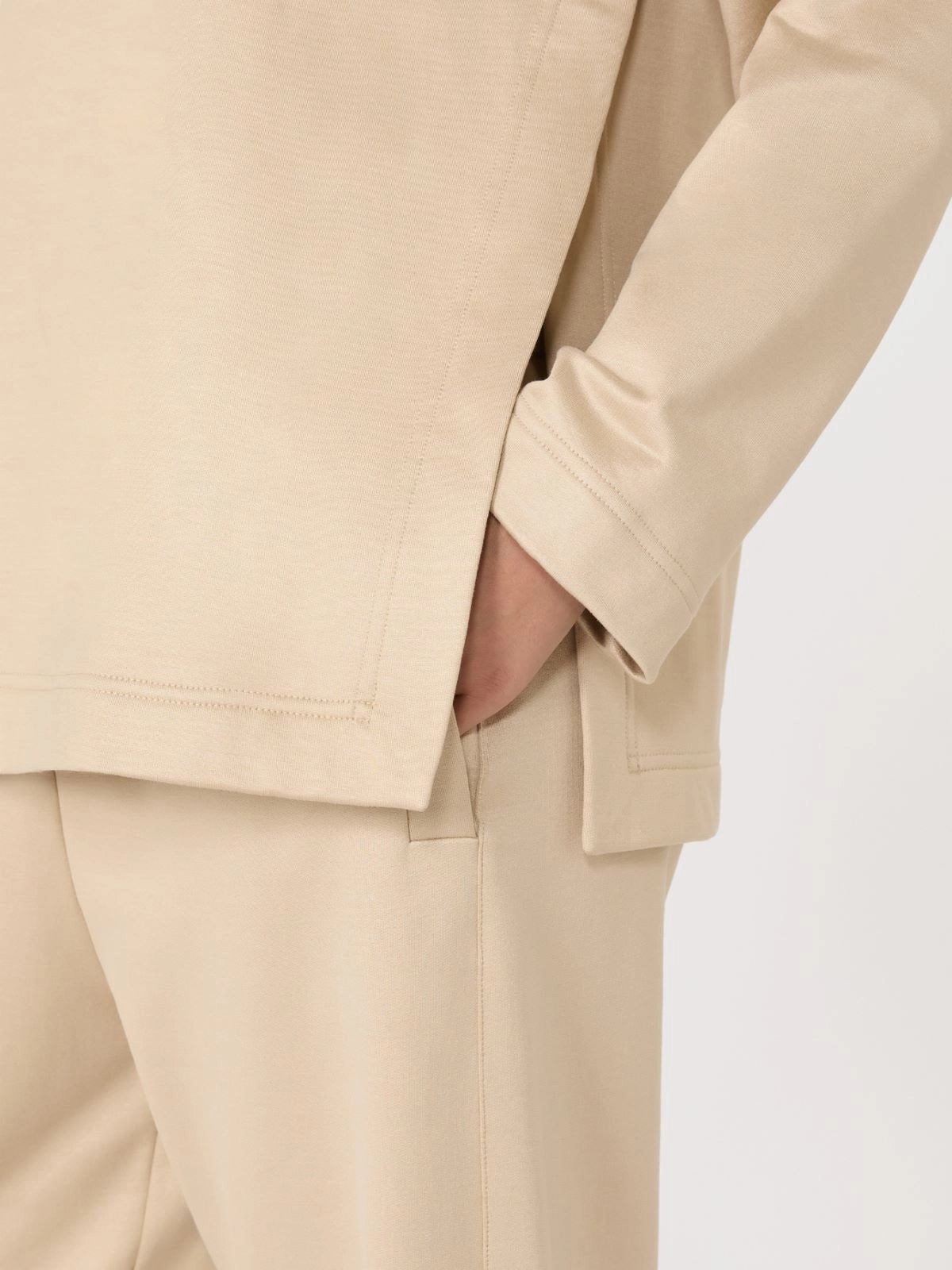 Felpa in misto seta con logo BERMA 003 MAX MARA 