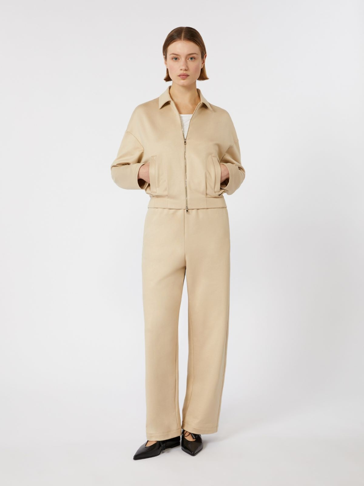 Pantalone in felpa di seta e cotone<BR/> FILOVIA 003 MAX MARA 