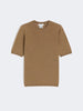 Maglia basic in lana - Nocciola