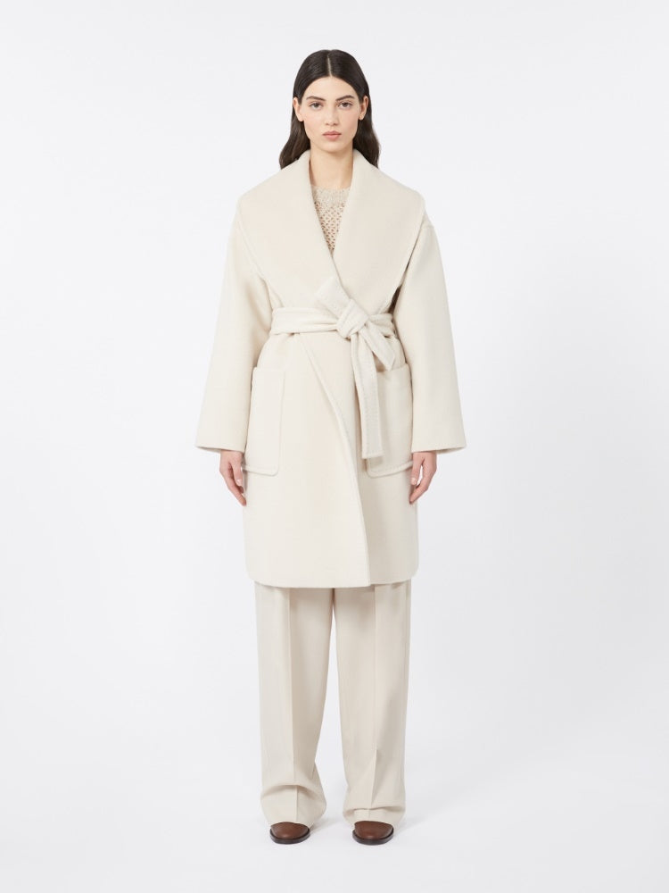 Cappotto midi in misto alpaca e lana vergine<BR/> CLORURO 023 MAX MARA STUDIO 