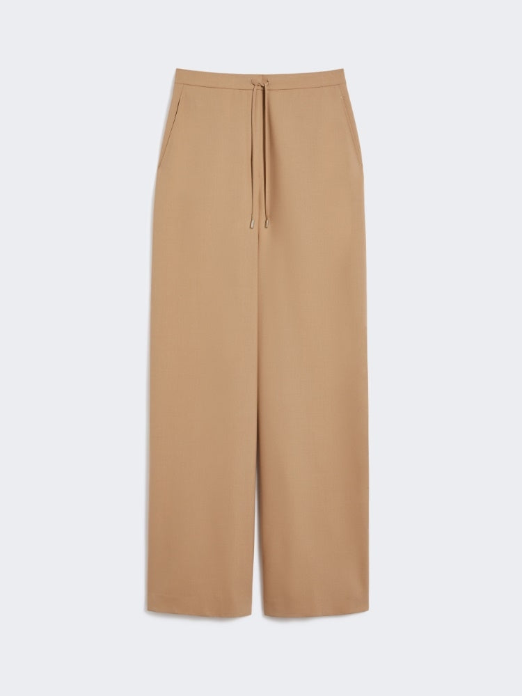 Pantalone a coulisse in saglia di lana<BR/> DENARO 012 MAX MARA STUDIO 